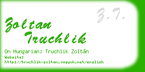 zoltan truchlik business card